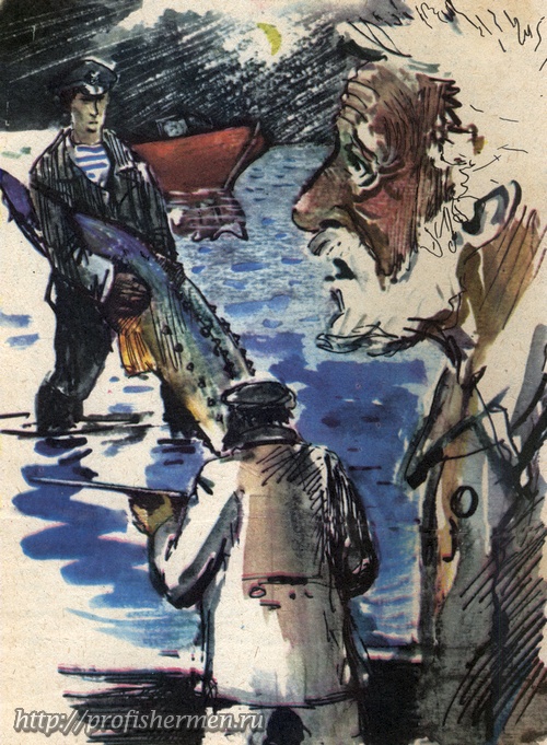 ловля осетра сетью