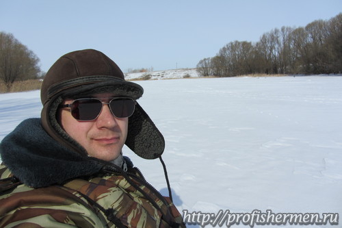 рыбалка на соседнем пруде Бурначек